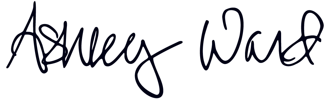 Ashley Ward's signature in black ink.