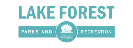 Lake Forest Parks and Recreation logo with a tree emblem in the center.