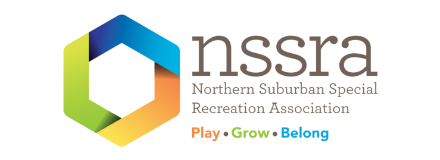Logo of Northern Suburban Special Recreation Association with the text "Play, Grow, Belong"